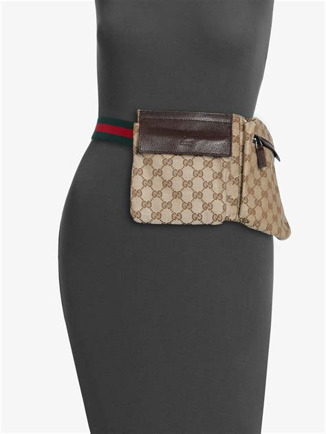 gucci bum bags women's|gucci denim belt bag.